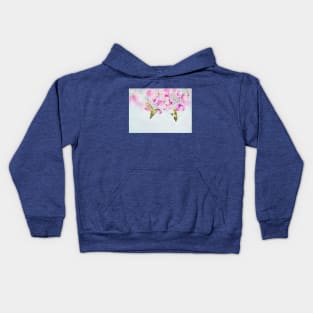 Two Hummingbirds and Magnolia Flowers Kids Hoodie